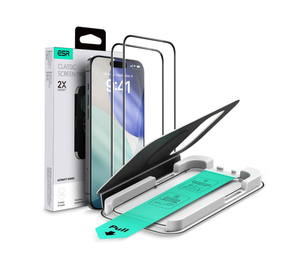 ESR Ultrafit Tempered Glass 2-Pack do Iphone 17 Pro Clear 4894240287767 - 1359732 - zdjęcie